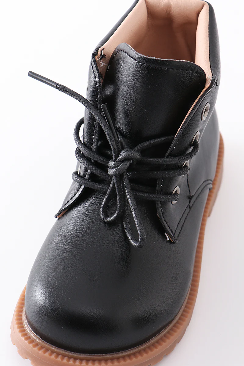 Black lace up bootie - Image 5