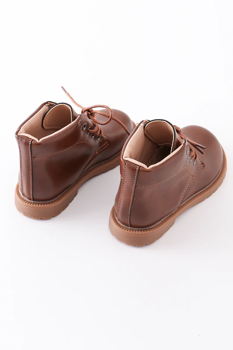 Brown lace up bootie - Image 6