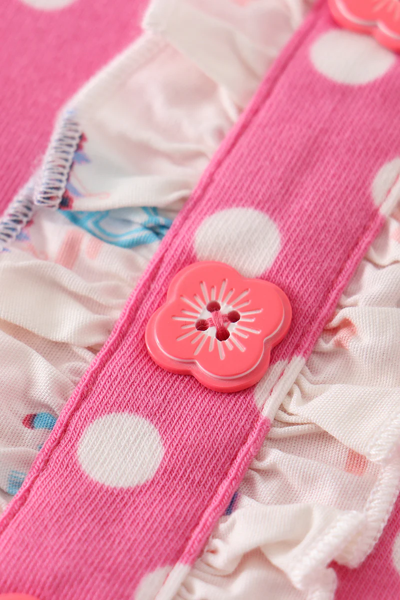 Platinum balcony pink dot dress - Image 8