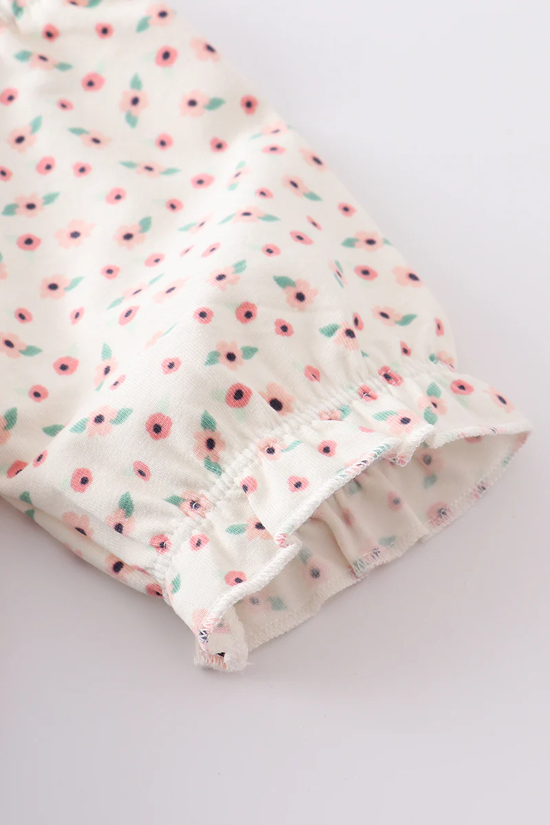 Platinum balloon print floral ruffle girl set - Image 6