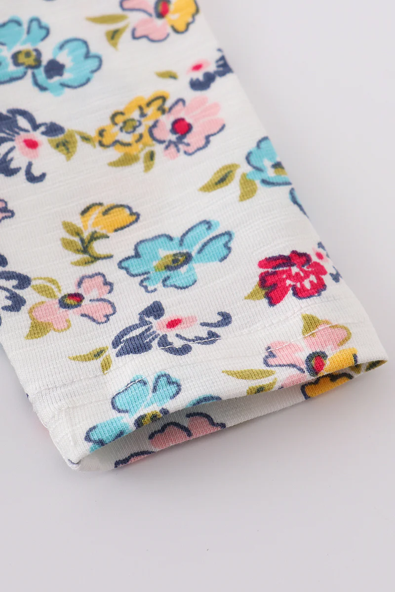 Platinum floral print baby girl set - Image 4