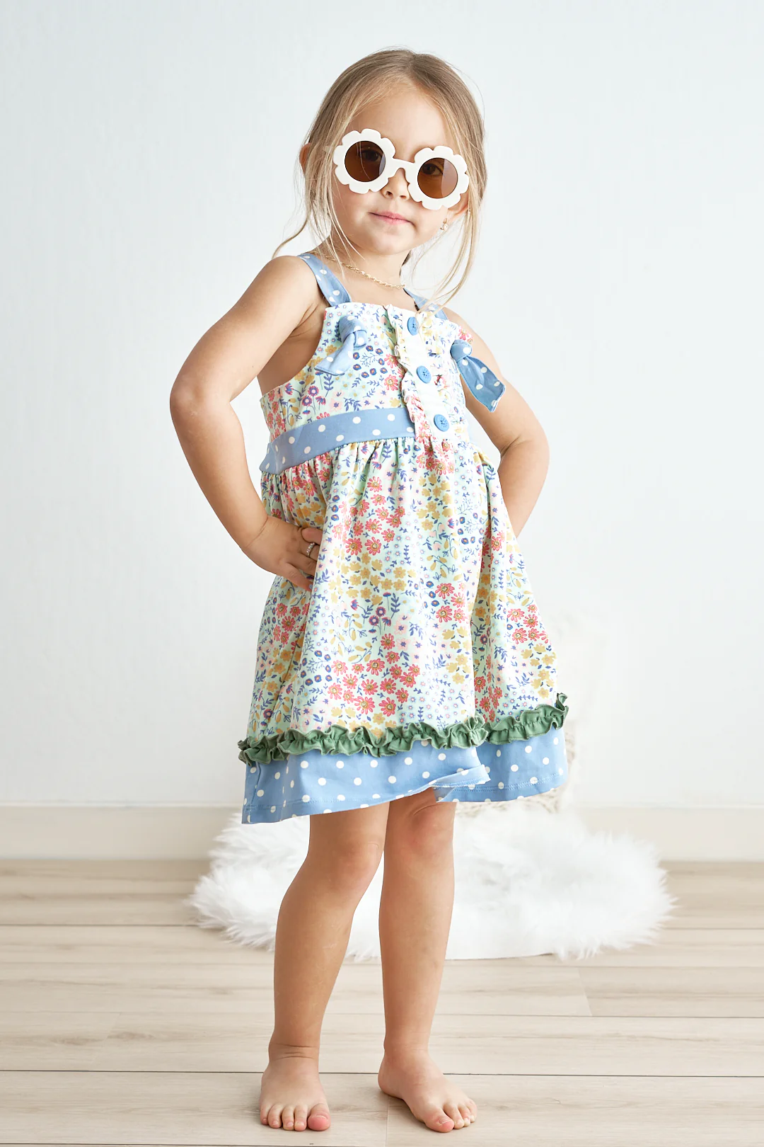 retro round sunglasses UV400 -toddler & kids - Image 5