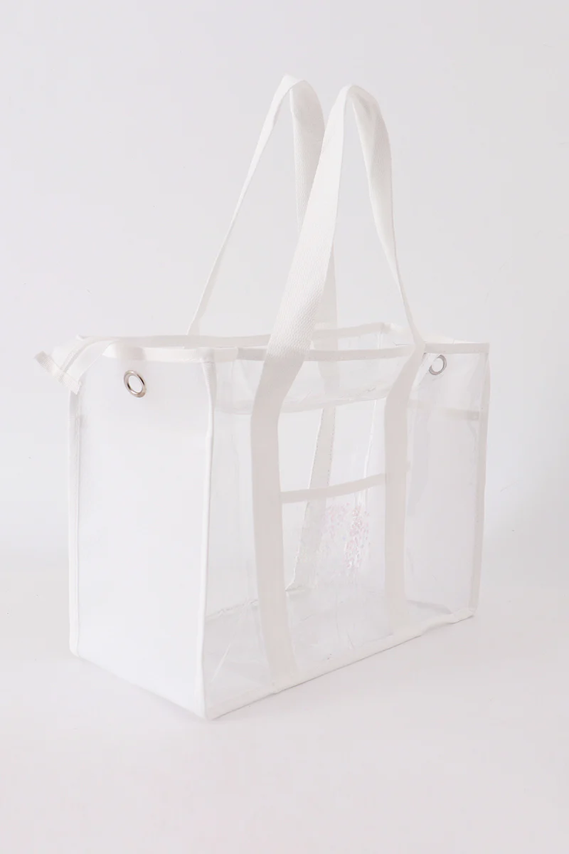 White clear waterproof beach travel bag - Image 9